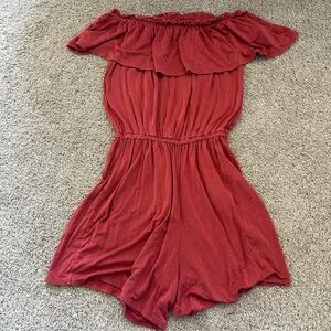 Pink Abercrombie & Fitch Romper